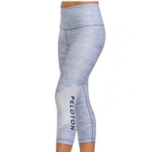 Peloton X WITH Crop Leggings High Waisted Capri Womens Size L